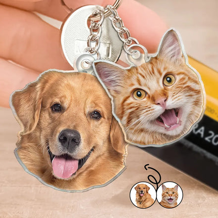 Custom Photo You Are My Sunshine - Personalized Cutout Acrylic Keychain