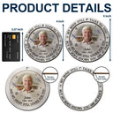 Memorial,Christmas,Family,Parents,Gift For Grandparents - Custom Photo Memorial My Mind Still Talks To You - Personalized 2-Layered Wooden Ornament