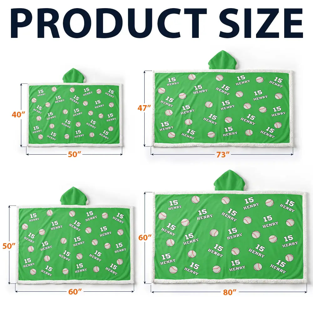 Gift For Yourself,Gift For Women,Gift For Men,Football,Baseball,Basketball,Softball,Christmas,Happy - Sports Pattern Baseball Volleyball Basketball - Personalized Wearable Hooded Blanket