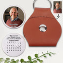 Memorial,Family,Parents,Gift For Grandparents,Sad,Top Market,Custom Photo - Custom Photo Calendar The Moment Your Heart Stopped Memorial - Personalized Leather Pocket Hug