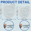 Memorial,Family,Parents,Gift For Grandparents,Sad,Christmas,Custom Photo - Calendar The Moment Your Heart Stopped Memorial - Personalized Heart Shaped Glass Ornament