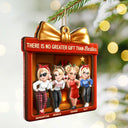 Gift For Bestie,Gift For Sisters,Gift For Brothers,Gifts For Colleagues,Cousin,Gift For Sibling,Christmas,Happy - There Is No Greater Gift Than Friendship 3D Effect - Personalized 2-Layered Mix Ornament