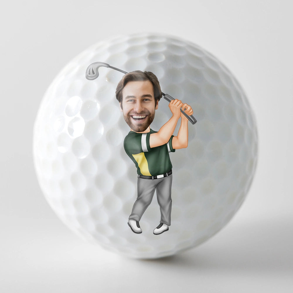 Custom Photo If Found Please Hit Better Than - Personalized Golf Ball