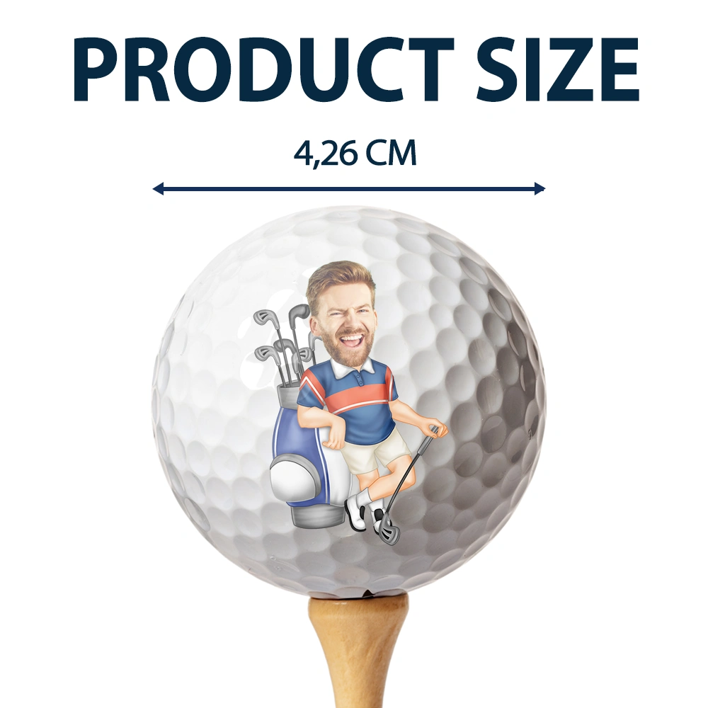 Custom Photo If Found Please Hit Better Than - Personalized Golf Ball