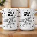 Gift For Husband,Gift For Yourself,Gift For Men,Gift For Father,Gift For Grandpa,Non-Eng,Icon,Humorous - Daddy's Team Fist Bump - Personalized Mug