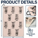 Dog Lovers,Pet Lovers,Cat Lovers,Golf,Non-Eng,Photo - Ink Drawing,Playful - Custom Photo Ink Drawing Funny Portrait Dog Cat Pet - Personalized Golf Towel