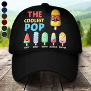 Gift For Husband,Gift For Yourself,Gift For Men,Gift For Father,Gift For Grandpa,Non-Eng,Icon,Humorous - The Coolest Pop Grandpa Dad - Personalized Classic Cap