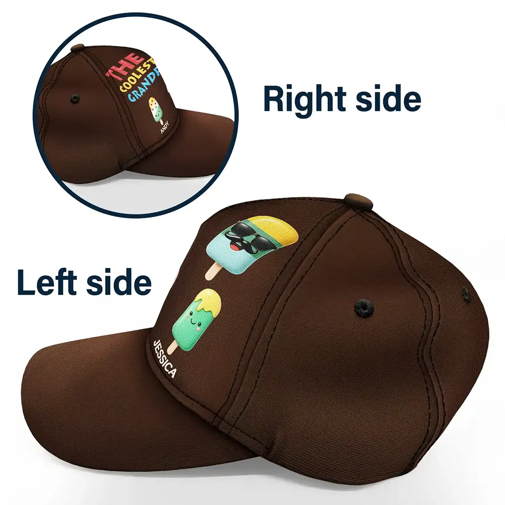 Gift For Husband,Gift For Yourself,Gift For Men,Gift For Father,Gift For Grandpa,Non-Eng,Icon,Humorous - The Coolest Pop Grandpa Dad - Personalized Classic Cap