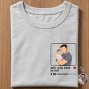 Gift For Husband,Gift For Yourself,Gift For Men,Gift For Father,Gift For Grandpa,New Dad,New baby,Non-Eng,Photo - Faceless Portrait,Playful - Custom Photo Faceless Portrait Best Dad Ever Est - Personalized T Shirt