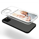 Gift For Husband,Gift For Yourself,Gift For Men,Gift For Father,Gift For Grandpa,Non-Eng,Photo - Watercolor (with BG),Cozy - Custom Photo Watercolor Painting I Love You Daddy Grandpa Pet Dad - Personalized Clear Phone Case