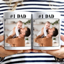 Gift For Husband,Gift For Yourself,Gift For Men,Gift For Father,Gift For Grandpa,Non-Eng,Photo,Cozy - Custom Photo Best Dad Ever No 1 Grandpa - Personalized Mug