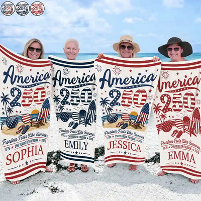 America's 250th Anniversary Beach Towel