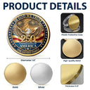 America 250th, Custom Photo, Independence Day, Family, Proud, Upload Full Photo, Custom Text - Custom Photo Family America In God We Trust - Personalized Commemorative Keepsake Coin
