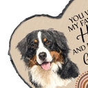 Art Design, Healing, Pet Memorial, Pet Lovers, Memorial, Photo - Watercolor - Remove BG - Custom Photo Realistic Watercolor Art I Crossed The Rainbow Bridge Knowing I Was Loved - Personalized Heart Memorial Garden Stone