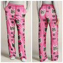 Playful,Custom Photo,Pet Lovers,Cut-Face Photo - Custom Photo Happy Dog Cat Pet - Personalized Pajama Pants