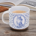 Art Design,Cozy,Pet Lovers,Photo - Pencil Sketch - Remove BG - Custom Photo Pencil Sketch Dog Cat Pet Portrait Toile Remembrance - Personalized Pottery Mug