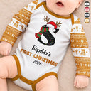 Adorable,First Christmas,Gift For Baby,Christmas,Vector - My First Christmas New Baby - Personalized Baby Bodysuit