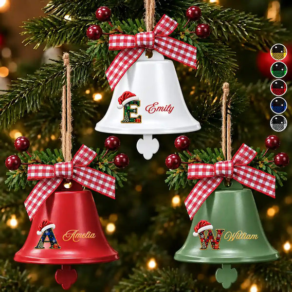 Family Christmas Gift - Personalized Tree Hanging Decoration Bell Ornament