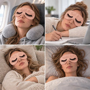 Afro Besties, Christmas, Gift For Bestie, Humorous, Vector - Sleepover, Spa Night Gift For Best Friend, Bestie, BFF - Personalized Eyelashes Funny Sleep Mask