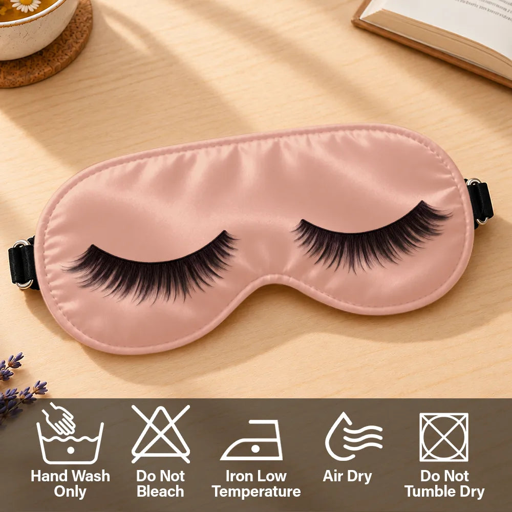 Afro Besties, Christmas, Gift For Bestie, Humorous, Vector - Sleepover, Spa Night Gift For Best Friend, Bestie, BFF - Personalized Eyelashes Funny Sleep Mask