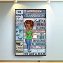In This Classroom We All Belong Teacher - Personalized Custom Poster