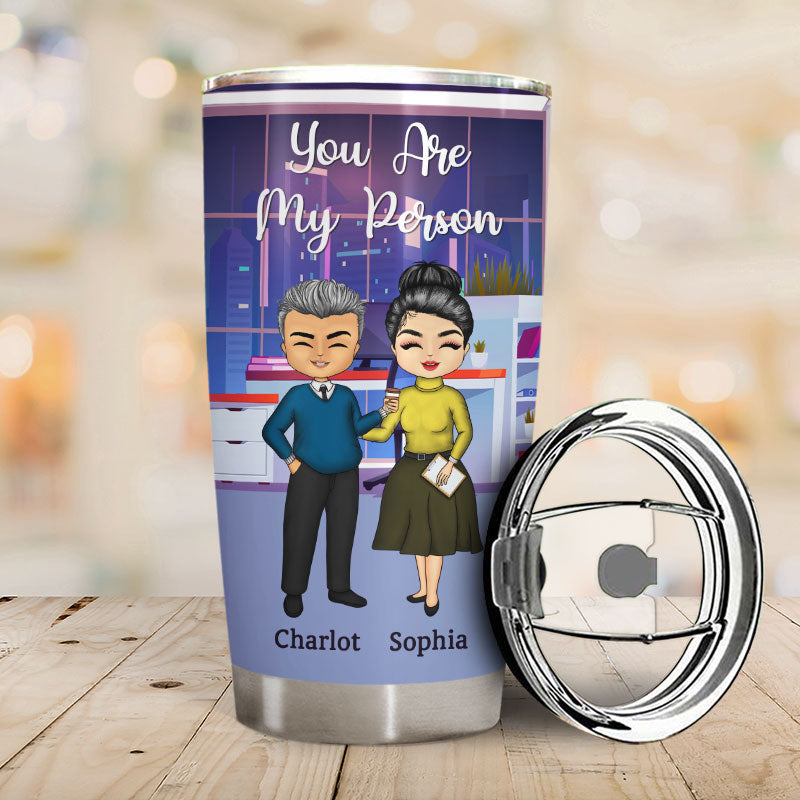 Work Made Us Colleagues Friends - BFF Bestie Gift - Personalized Custom Tumbler