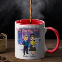 Work Made Us Colleagues Friends - BFF Bestie Gift - Personalized Custom Accent Mug