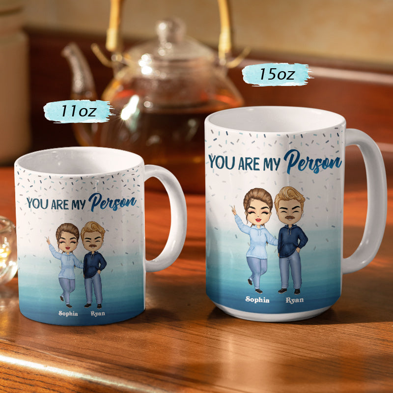 Meilleurs amis, ce n'est pas ce que nous avons dans la vie BFF Bestie - Tasse blanche personnalisée bord à bord