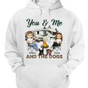 Toi, moi et les chiens, camping mari femme - Cadeau couple - T-shirt personnalisé