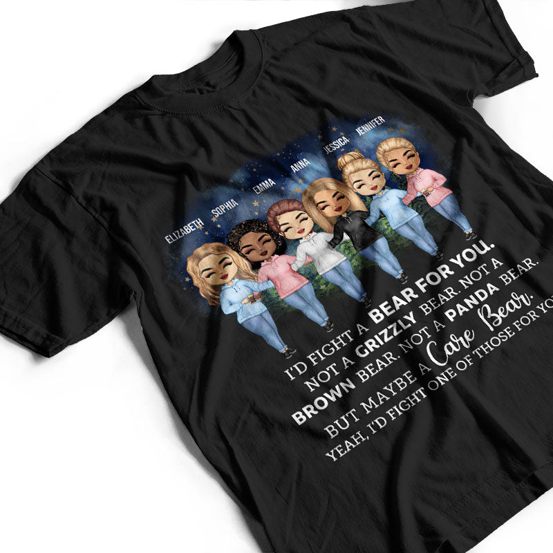 Je me battrais contre un ours pour toi, sœurs de camping - Cadeau pour sœurs et meilleures amies - T-shirt personnalisé