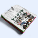 You & Me And The Dogs Husband Wife Couple - Camping Gift - Personalized Custom T Shirt