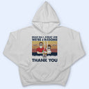 Cher papa, bon travail, nous sommes géniaux. Merci aux enfants et aux animaux de compagnie - Cadeau pour les amoureux des chiens - T-shirt personnalisé