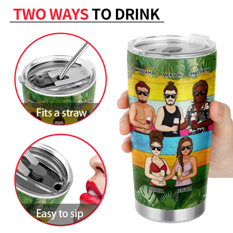 Yes We Are Aware Of How Obnoxious Friends - Summer Gift For Bestie - Personalized Custom Tumbler