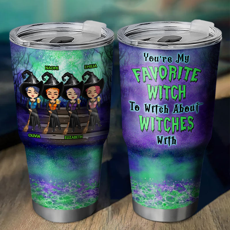 Nous ne sommes pas des meilleures amies de Sugar And Spice And Everything Nice Witch - Cadeau Bestie BFF - Gobelet personnalisé de 30 oz