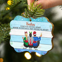 Sisters & Brothers Family Where Life Begins And Love Never Ends - Christmas Gift For Siblings And Family - Personalized Wooden Ornament