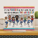 Here's To Another Year Of Bonding Over Alcohol White Best Friends - Bestie BFF Gift - Personalized Custom Horizontal Rectangle Acrylic Plaque