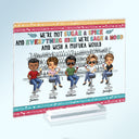 Here's To Another Year Of Bonding Over Alcohol White Best Friends - Bestie BFF Gift - Personalized Custom Horizontal Rectangle Acrylic Plaque