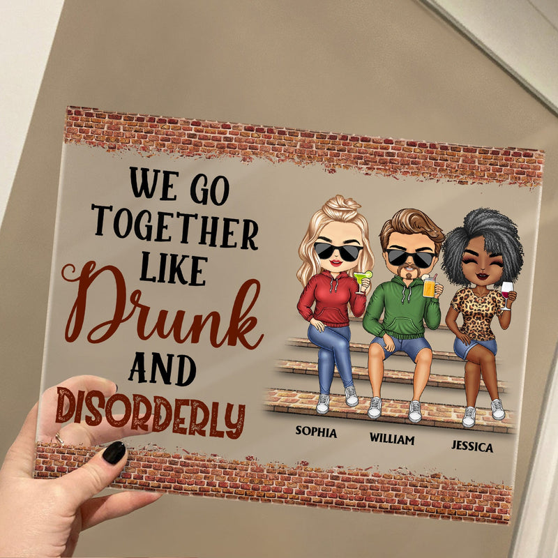 We're Not Sugar And Spice And Everything Nice We're Sage And Hood Best Friends - Bestie BFF Gift - Personalized Custom Horizontal Rectangle Acrylic Plaque