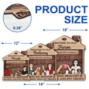 Family Couple Backyard Patio Hope You Brought Alcohol And Dog Cat Treats - Outdoor Gift For Pet Lovers - Personalized Custom Shaped Wood Sign