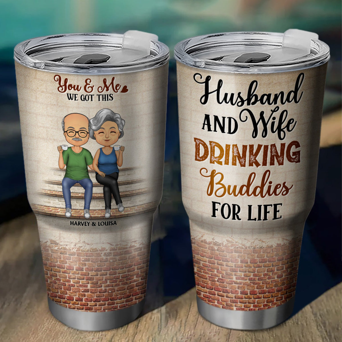 Tu es le seul que je veux ennuyer pour le reste de ma vie Couples - Anniversaire, cadeau d'anniversaire pour conjoint, mari, femme, petit ami, petite amie - Gobelet personnalisé de 30 oz
