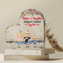 Mother And Daughters Sons Children From The Start - Birthday, Loving Gift For Mommy, Mother, Grandma, Grandmother - Personalized Custom Heart Shaped Acrylic Plaque