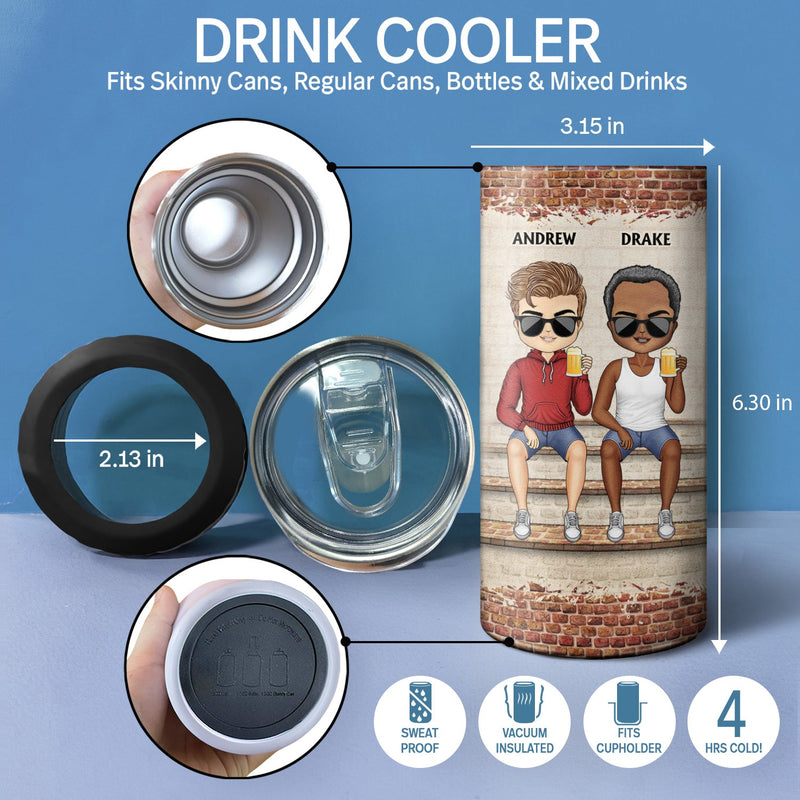 We're Not Sugar And Spice And Everything Nice We're Sage And Hood Best Friends - Bestie BFF Gift - Personalized Custom 4 In 1 Can Cooler Tumbler