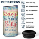 Just A Girl Who Loves Beaches Traveling - Vacation, Birthday Gift For Her, Beach Lovers - Personalized Custom 4 In 1 Can Cooler Tumbler