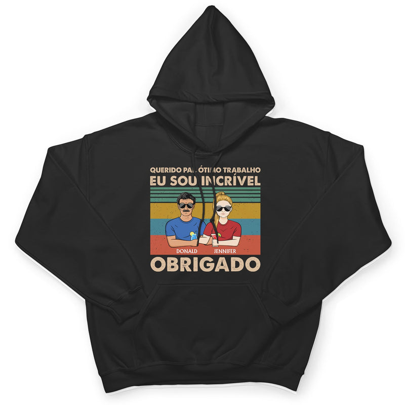 Querido Pai Ótimo Trabalho Nós Somos Incríveis Obrigado - T-shirt personnalisé