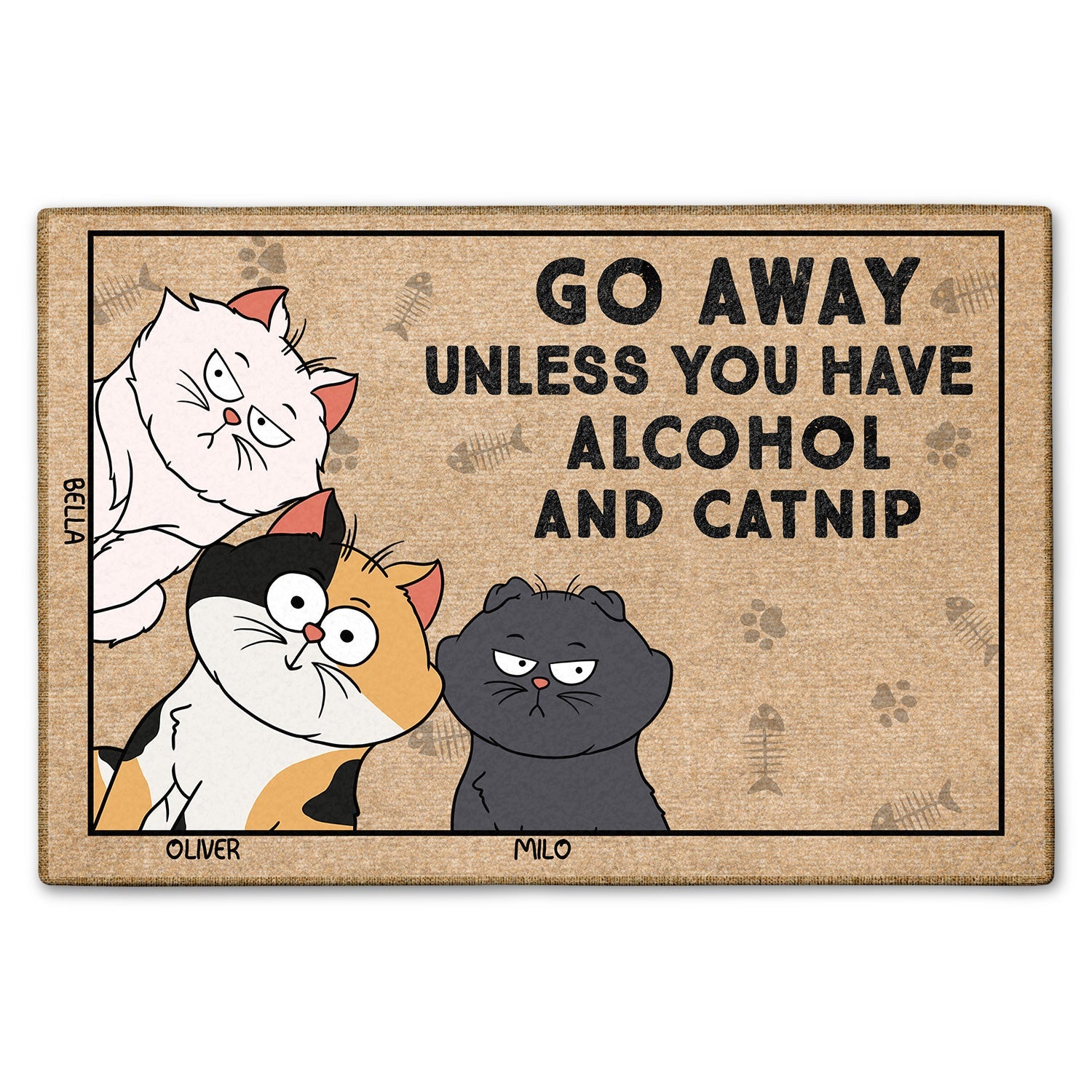 Go Away Unless You Have Alcohol And Catnip Funny Cartoon Cat