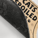 Cats Spoiled Here Funny Cartoon Cat - Gift For Cat Lovers - Personalized Doormat