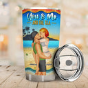 You And Me And The Sea - Birthday, Loving, Anniversary, Vacation, Travel Gift For Spouse, Husband, Wife, Couple, Boyfriend, Girlfriend - Personalized Tumbler