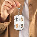 Mes chiens et mes chats sont seuls à la maison - Cadeau d'anniversaire pour les amoureux des animaux - Porte-clés en aluminium personnalisé