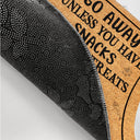 Partez à moins d'avoir de l'alcool et des friandises pour chats Cosplay Drôle de chat de dessin animé - Cadeau pour les amoureux des chats - Paillasson personnalisé