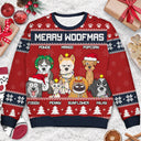 Happy Pawsliday - Christmas Gift For Dog Lovers, Cat Lovers - Personalized Unisex Ugly Sweater